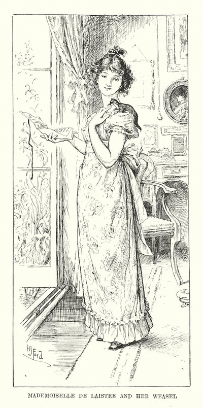 Mademoiselle de Laistre e la sua donnola da Henry Justice Ford