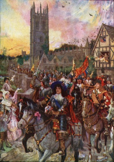 Il Principe Rupert a Oxford Va in Battaglia da Henry Justice Ford
