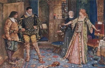 Così dicendo, strappò la lettera di Leicester e la calpestò mentre cadeva a terra da Henry Justice Ford