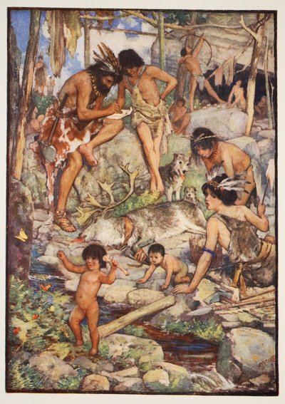Il popolo delle caverne, illustrazione da 
