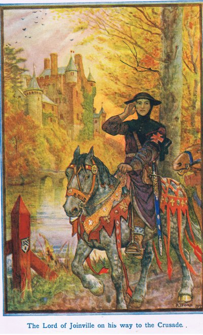 Il Signore di Joinville in viaggio verso le Crociate da Henry Justice Ford