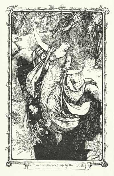 La principessa viene inghiottita dalla terra (incisione) da Henry Justice Ford