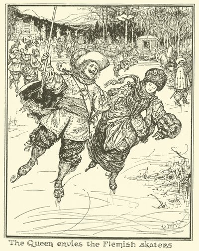 La regina invidia i pattinatori fiamminghi da Henry Justice Ford