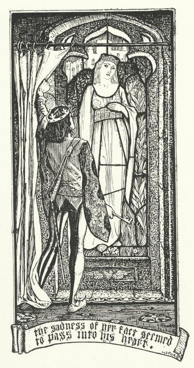 La tristezza del suo volto sembrava passare nel suo cuore da Henry Justice Ford