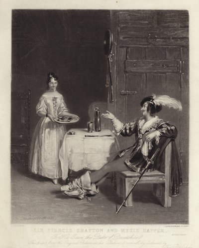 Sir Piercie Shafton e Mysie Happer da Henry Liverseege