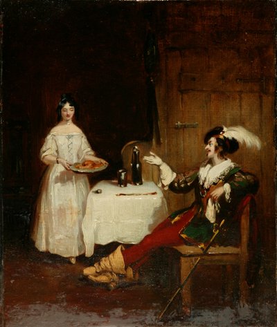 Sir Piercie Shafton e Mysie Harper, c.1831 da Henry Liverseege