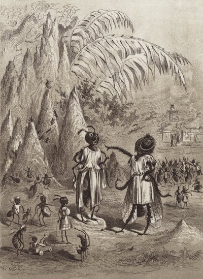 Le favole di Esopo: La formica e la mosca da Henry Louis Stephens