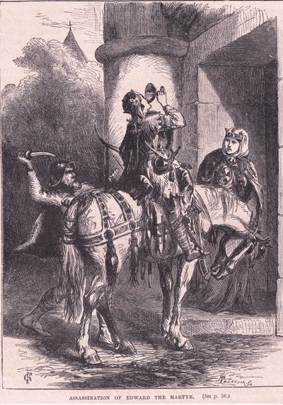 Assassinio di Edoardo il martire AD 979 da Henry Marriott Paget