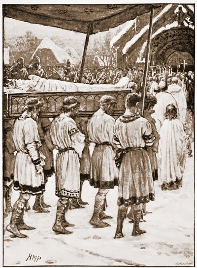 Funerale di Edoardo il Confessore da Henry Marriott Paget