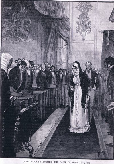 La regina Carolina entra nella Camera dei Lord da Henry Marriott Paget