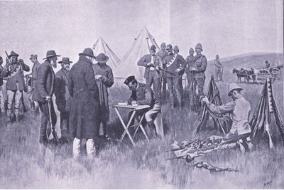 Giuramento di neutralità, illustrazione da After Pretoria: The Guerilla War, 1902 da Henry Marriott Paget