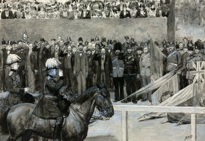 Il principe di Galles alla parata dei volontari, Horse Guard