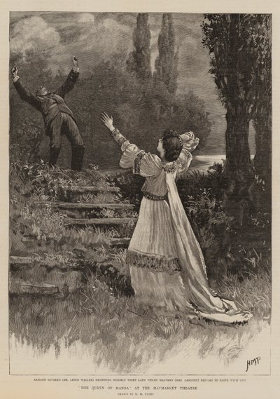 La regina di Manoa al Teatro Haymarket da Henry Marriott Paget