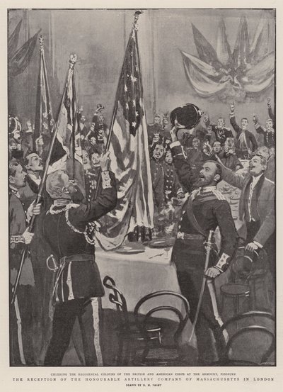 La ricezione della Honourable Artillery Company del Massachusetts a Londra da Henry Marriott Paget