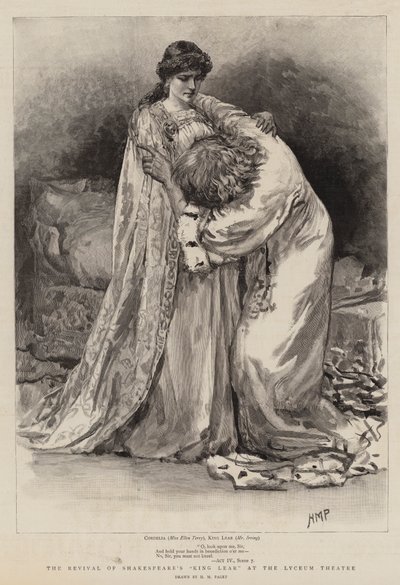 La ripresa del Re Lear di Shakespeare al Lyceum Theatre da Henry Marriott Paget