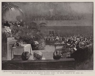 Il venticinquesimo compleanno della Royal Amateur Orchestral Society, il concerto fumante nella Queen