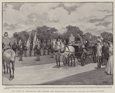 La visita a Windsor della Ancient and Honourable Artillery Company del Massachusetts da Henry Marriott Paget