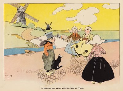Illustrazione per Le avventure di una bambola giapponese (litografia a colori) da Henry Mayer