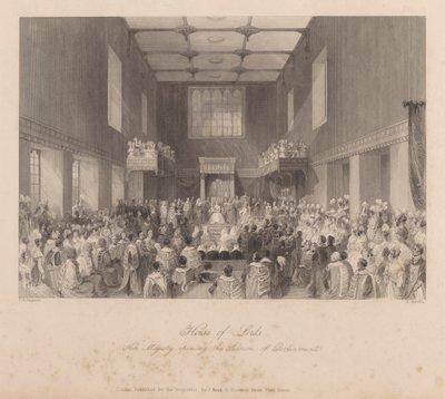 Sua Maestà apre la Sessione del Parlamento da Henry Melville