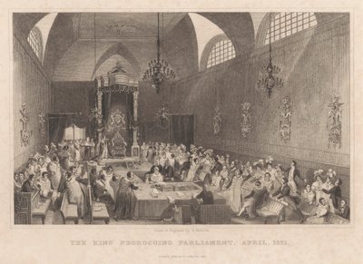 Il Re che Proroga il Parlamento, Aprile 1831 da Henry Melville