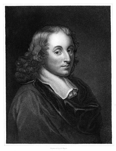 Blaise Pascal, filosofo, matematico, fisico e teologo francese del XVII secolo, c. 1830 da Henry Meyer