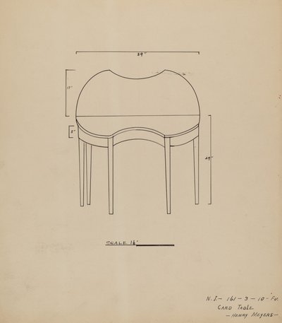 Tavolo da gioco da Henry Meyers