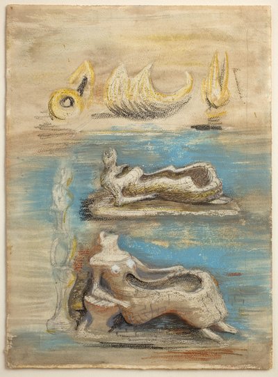 Una terra: le sue linee seguono la vita nella pietra da Henry Moore