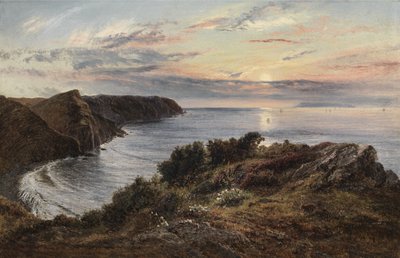 Attraverso Shipload Bay verso Lundy Island, North Devon da Henry Moore