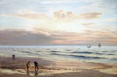 Pescatori che tirano le reti sulle coste del nord del Galles da Henry Moore