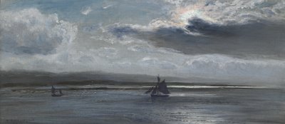 Il Traeth Mawr, al chiaro di luna, 1872-73 da Henry Moore