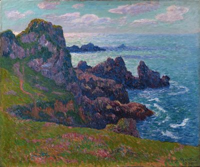 Tempo Calmo, Costa alla Pointe de Pern, Ushant, 1894 da Henry Moret