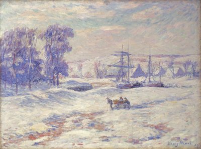Neve a Quimper, 1909 da Henry Moret