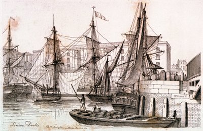 Docks di Londra da Henry Moses