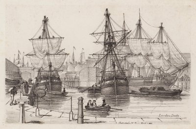 Docks di Londra da Henry Moses