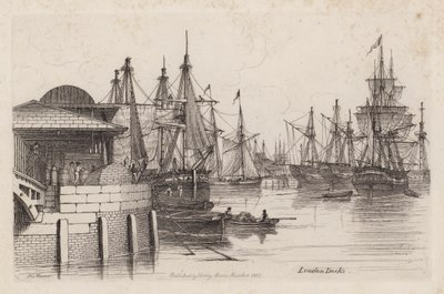 Docks di Londra da Henry Moses