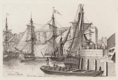 Docks di Londra da Henry Moses