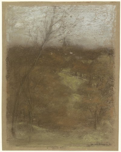 Veduta di una valle con un ruscello da Henry Muhrmann