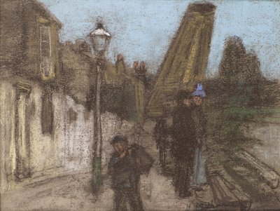 Casa su una riva del Tamigi da Henry Muhrmann