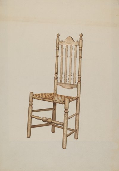 Sedia con schienale a balaustra da Henry Murphy