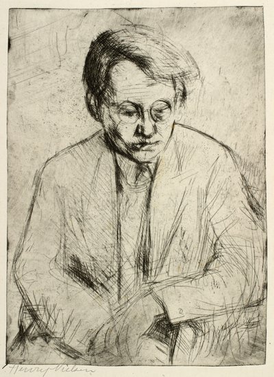 Uomo seduto da Henry Nielsen