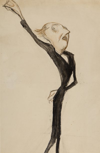 Una figura teatrale, possibilmente Sir Beerbohm Tree, c.1908 da Henry Ospovat
