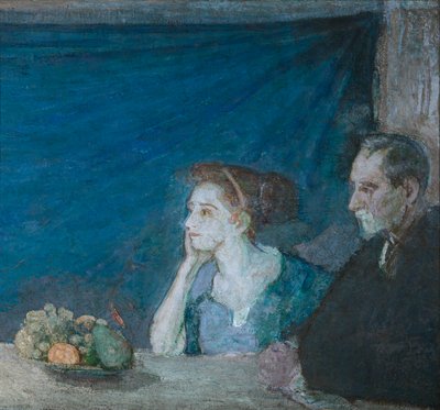Ritratto di Mr. e Mrs. Atherton Curtis con natura morta da Henry Ossawa Tanner