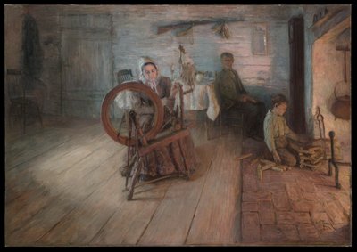 Filatura alla luce del fuoco da Henry Ossawa Tanner