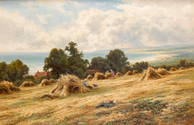 Tempo di raccolta sulla costa del Sussex vicino a Worthing da Henry Parker