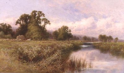 Paesaggio di prato vicino a Marlow-on-Thames da Henry Parker