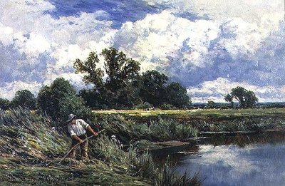Il fiume Lea, vicino a Broxbourne nell