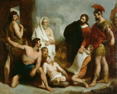 I romani insegnano le arti meccaniche agli antichi britanni da Henry Perronet Briggs