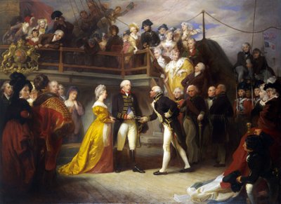 Visita del re Giorgio III (1738-1820) da Henry Perronet Briggs