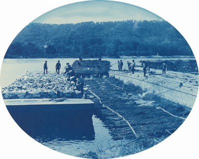 Costruzione di una Diga di Roccia e Cespugli, L[ow]. W[ater]. 1891 da Henry Peter Bosse