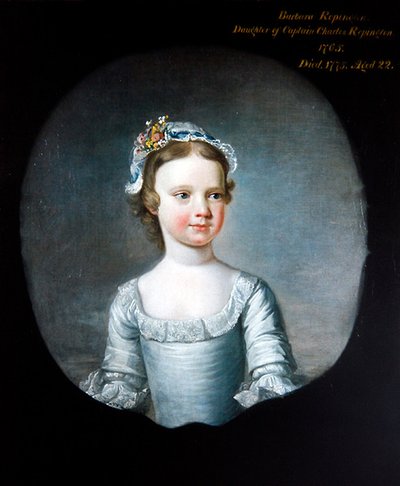Ritratto di Barbara Repington da ragazza, mezzo busto da Henry Pickering